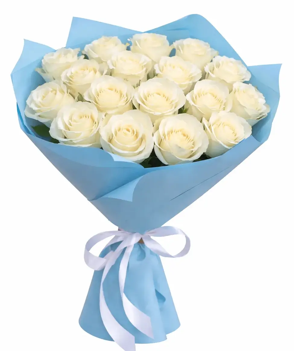 Букет из 17 белых роз